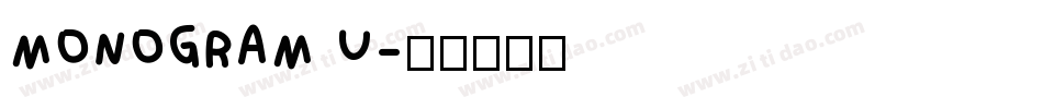 MONOGRAM U字体转换